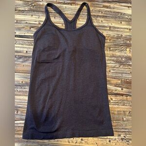 Lululemon Black Ribbed Women's Ebb to Street Tank Top